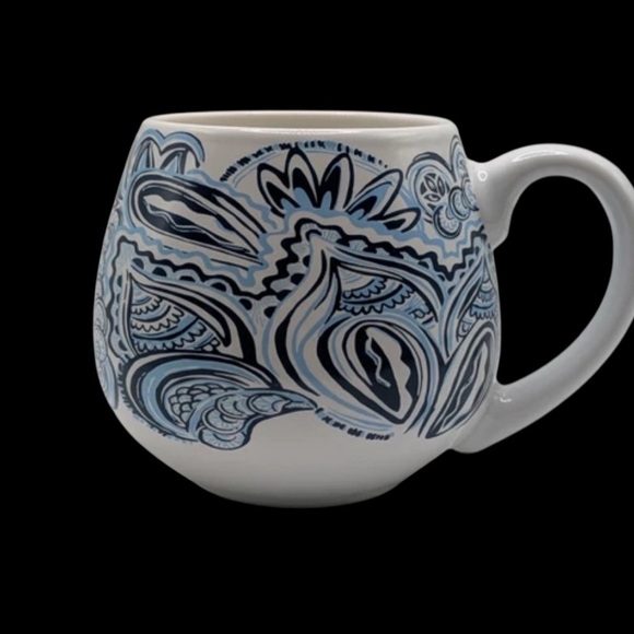 Lilly Pulitzer Blue and White Patterned Mug - Picture 4 of 7